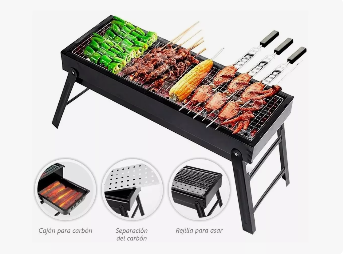 Foto 2 | Parrilla Barbacoa de Carbón Portátil Plegable