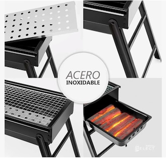 Foto 4 | Parrilla Barbacoa de Carbón Portátil Plegable