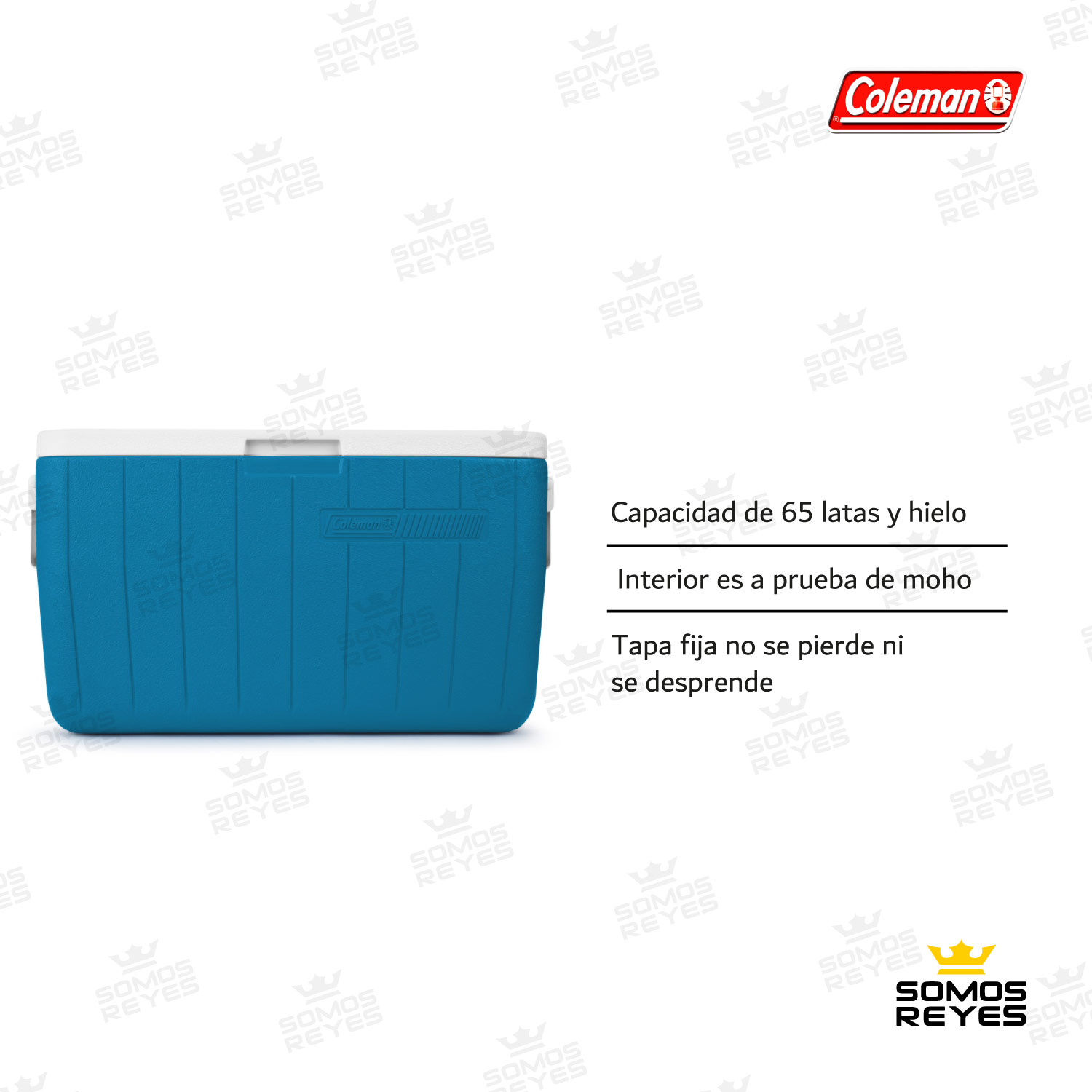 Foto 2 | Hielera Coleman 3000000152 color Azul 48 QT o 45 L con Asas Tapa Enfriador