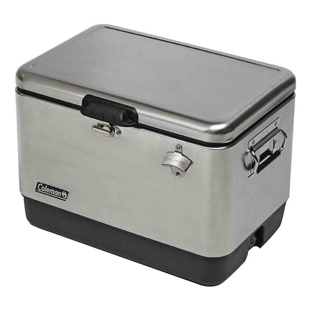 Hielera Metálica Coleman 54qt 85 Latas Destapador Playa 51l