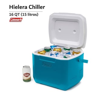 Foto 2 | Hielera Coleman Portatil color Azul con Asa para 22 Latas