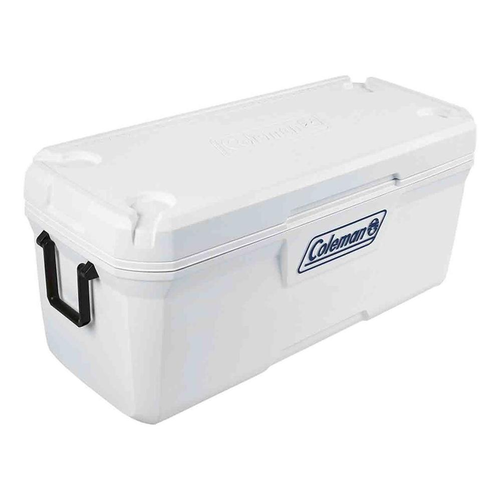 Hielera Coleman Cooler color Blanca 204 Latas con Asas