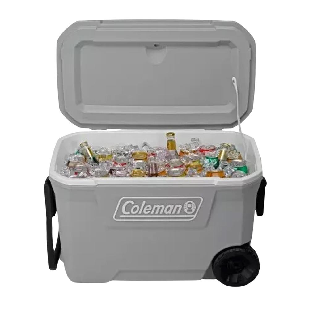 Foto 7 | Hielera Coleman 3000006487 color Gris con Ruedas Porta Vaso 101 Latas 62 QT