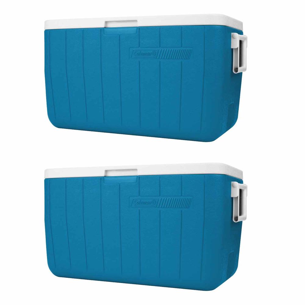 Foto 2 pulgar | Hielera Coleman 48 Qt Azul Enfriador con Asas y Tapa Juego de 2 Piezas