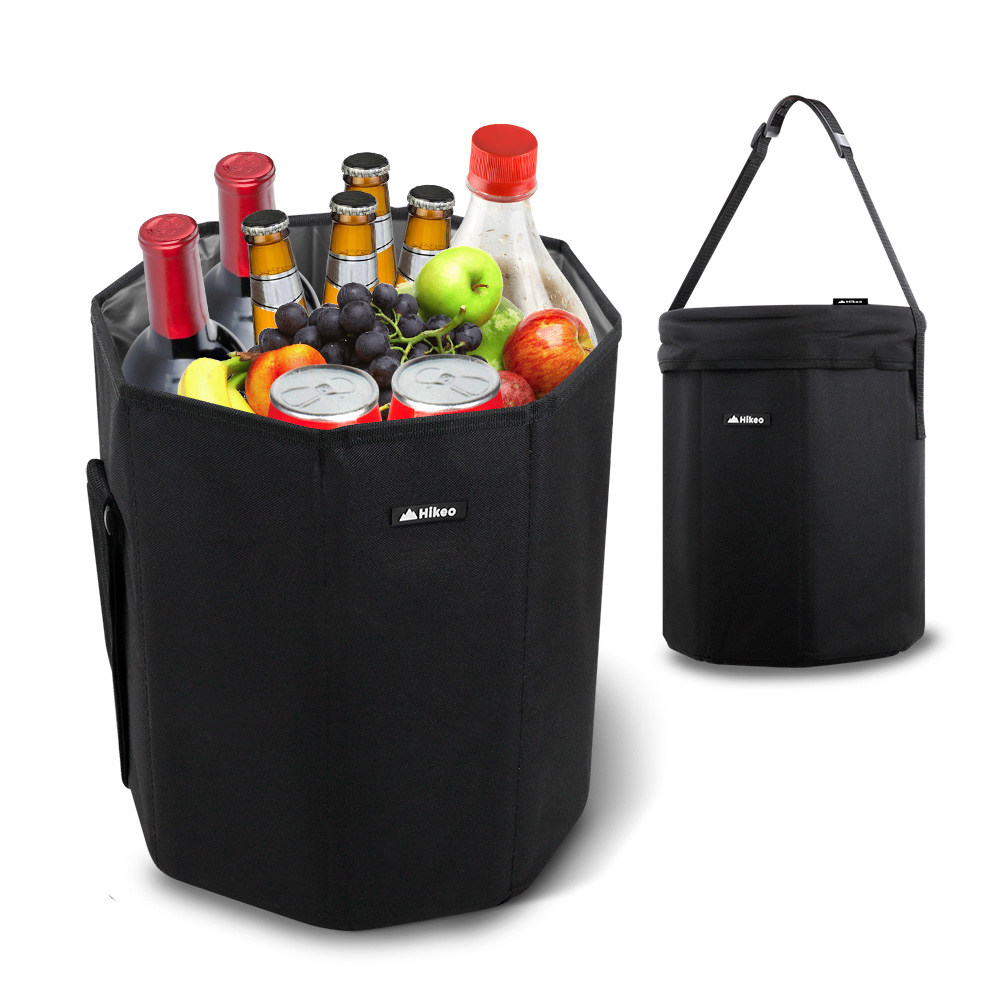 Foto 2 | Hielera Térmica Hikeo 83472 color Negro  Portátil Plegable XL de 20 Litros con Asiento