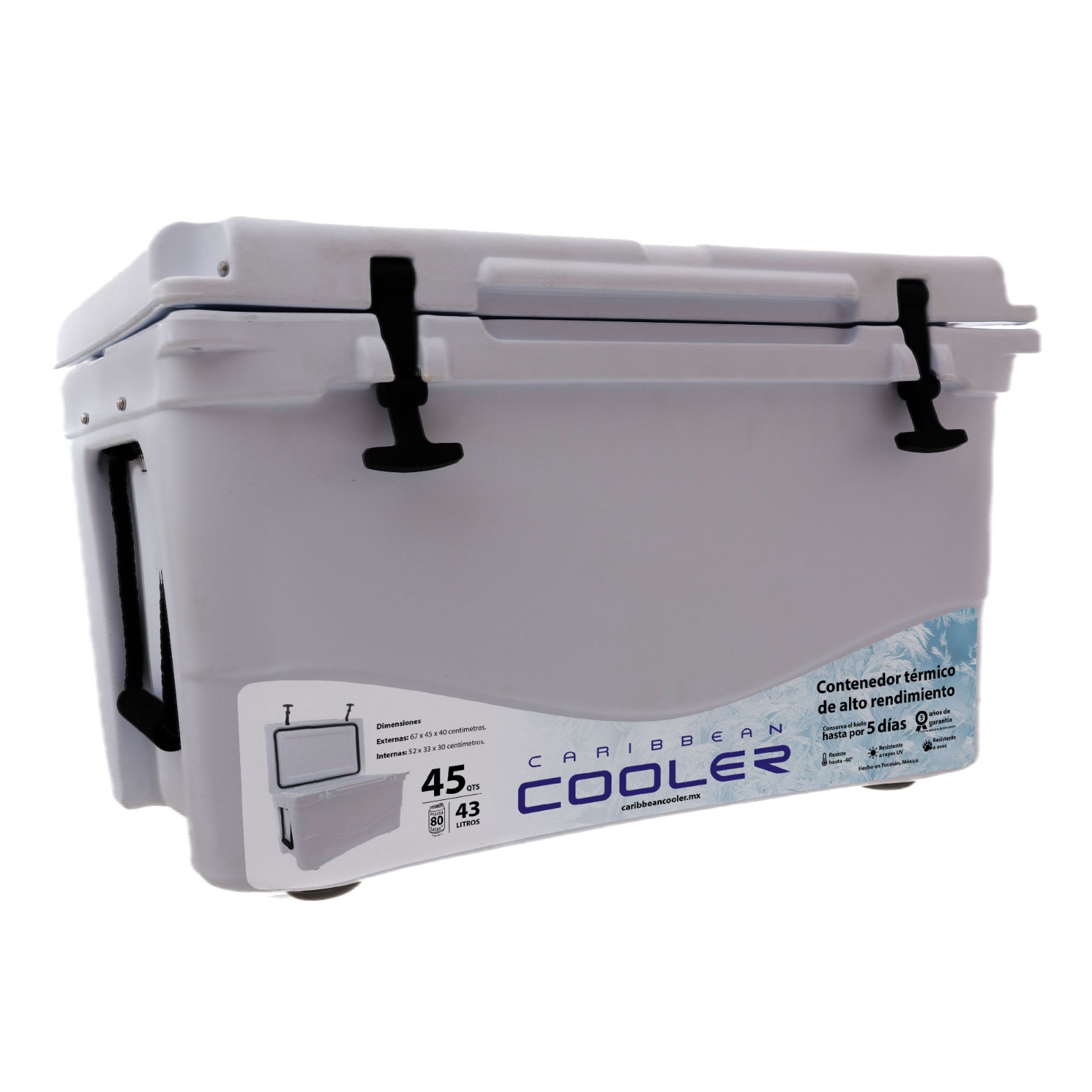 Foto 3 | Hielera Térmica Blanca Caribbean Cooler 43 L
