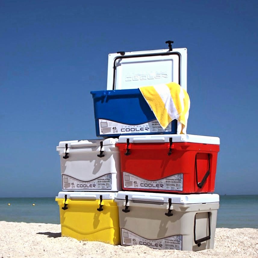 Foto 5 pulgar | Hielera Térmica Blanca Caribbean Cooler 43 L