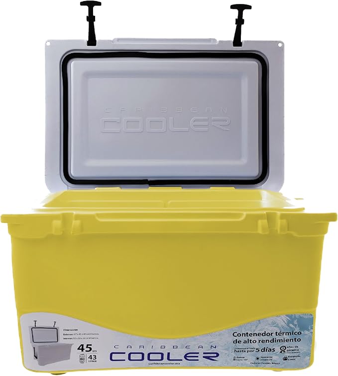Foto 2 | Hielera Térmica Amarilla Caribbean Cooler 43L