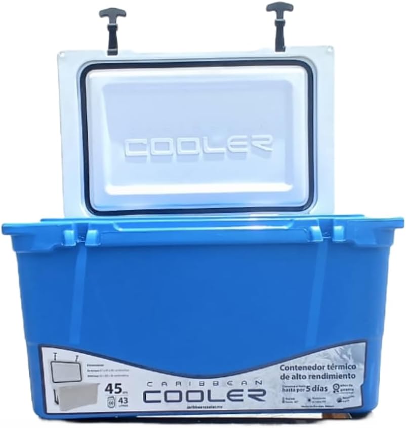Foto 7 pulgar | Hielera Térmica Azul Caribbean Cooler 43 L