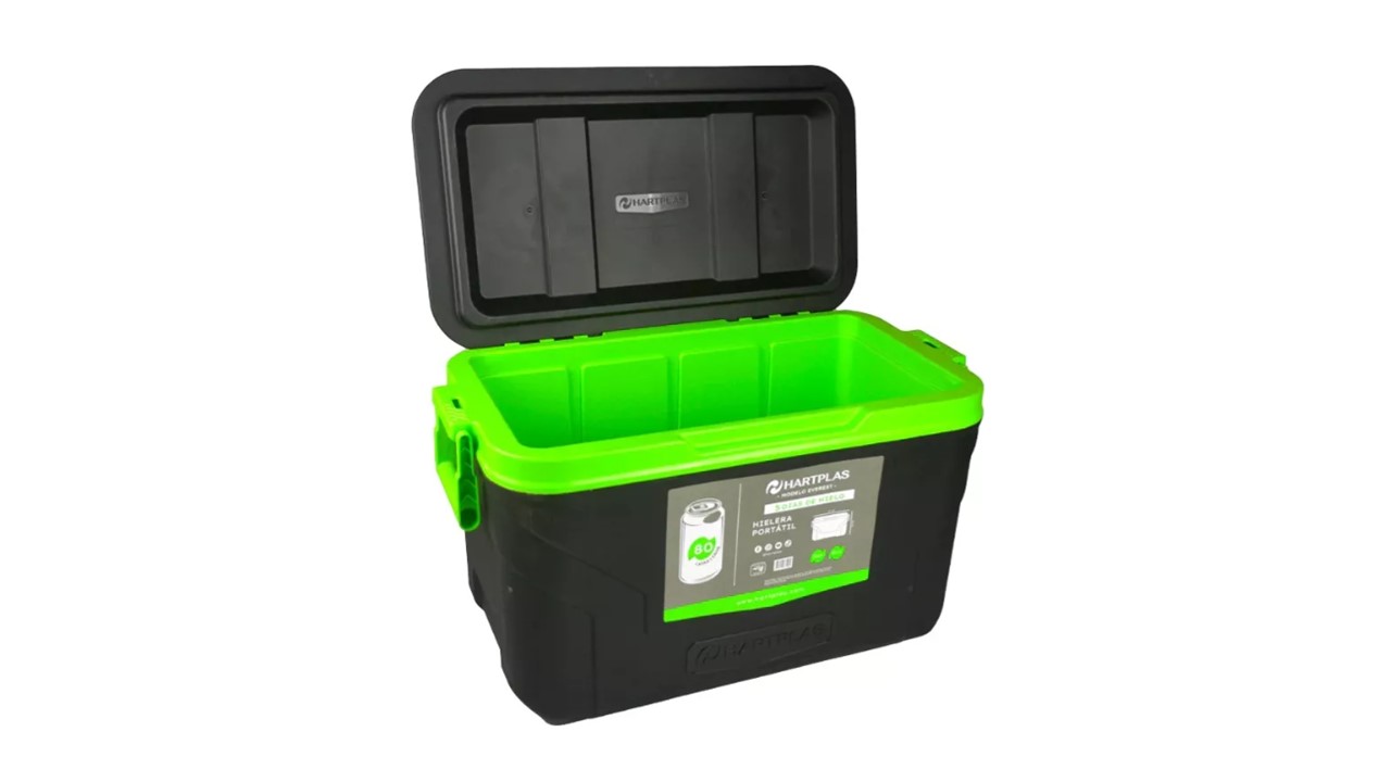 Foto 4 pulgar | Hielera Everest Capacidad 52qt, 50 Lit Rectangular Negro/verde