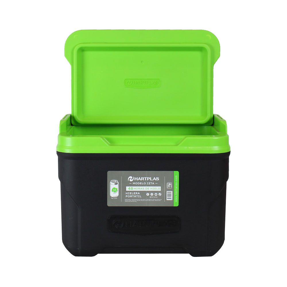Foto 3 pulgar | Hielera Izta Capacidad 12 Latas 9qt, 8.5lit Rectangular Negro-verde