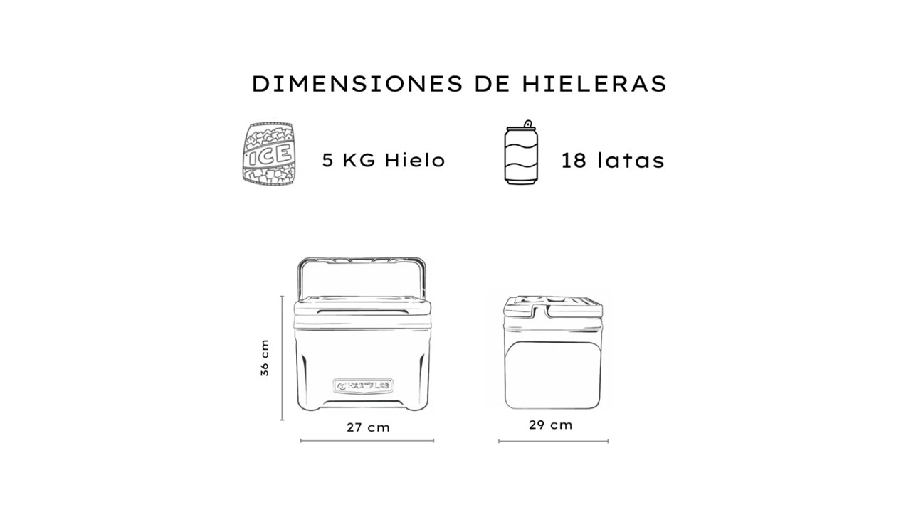 Foto 5 | Hielera Oficial Tigres Negro-amarillo 13 Qt, 12.3 Litros, Rectangular