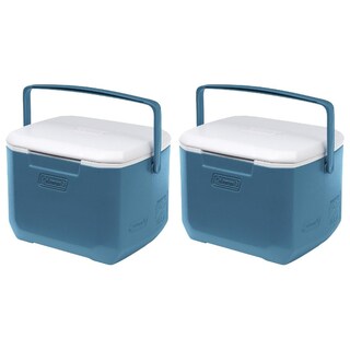 Foto 1 | Hielera De 16 Qt 22 Latas Chiller 2 Piezas Celeste Coleman