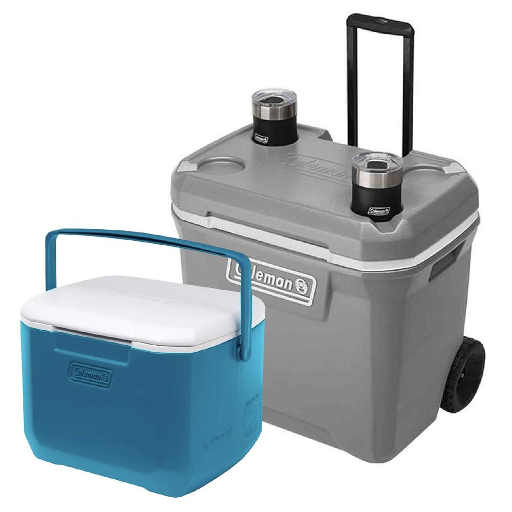 Set De 2 Hieleras Cooler 65 Qt + Chiller 9 Qt Coleman