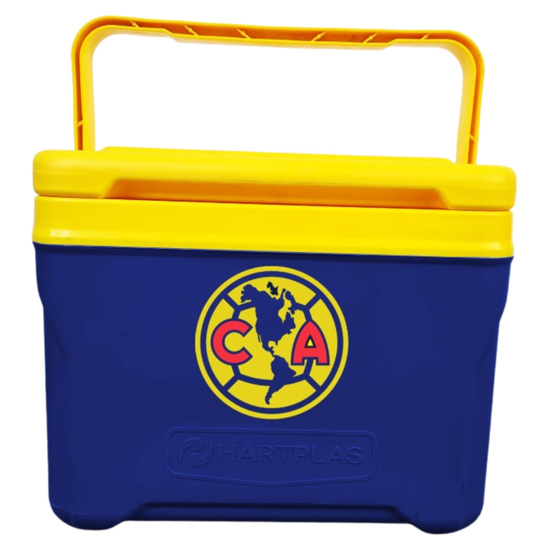 Hielera Oficial America Azul-amarillo 18 Latas Qt, 12.3 Litros, Rectangular