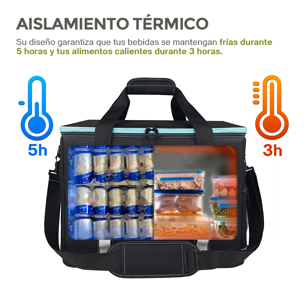 Foto 4 | Hielera Térmica Hikeo Plegable para 28 Latas con Correa