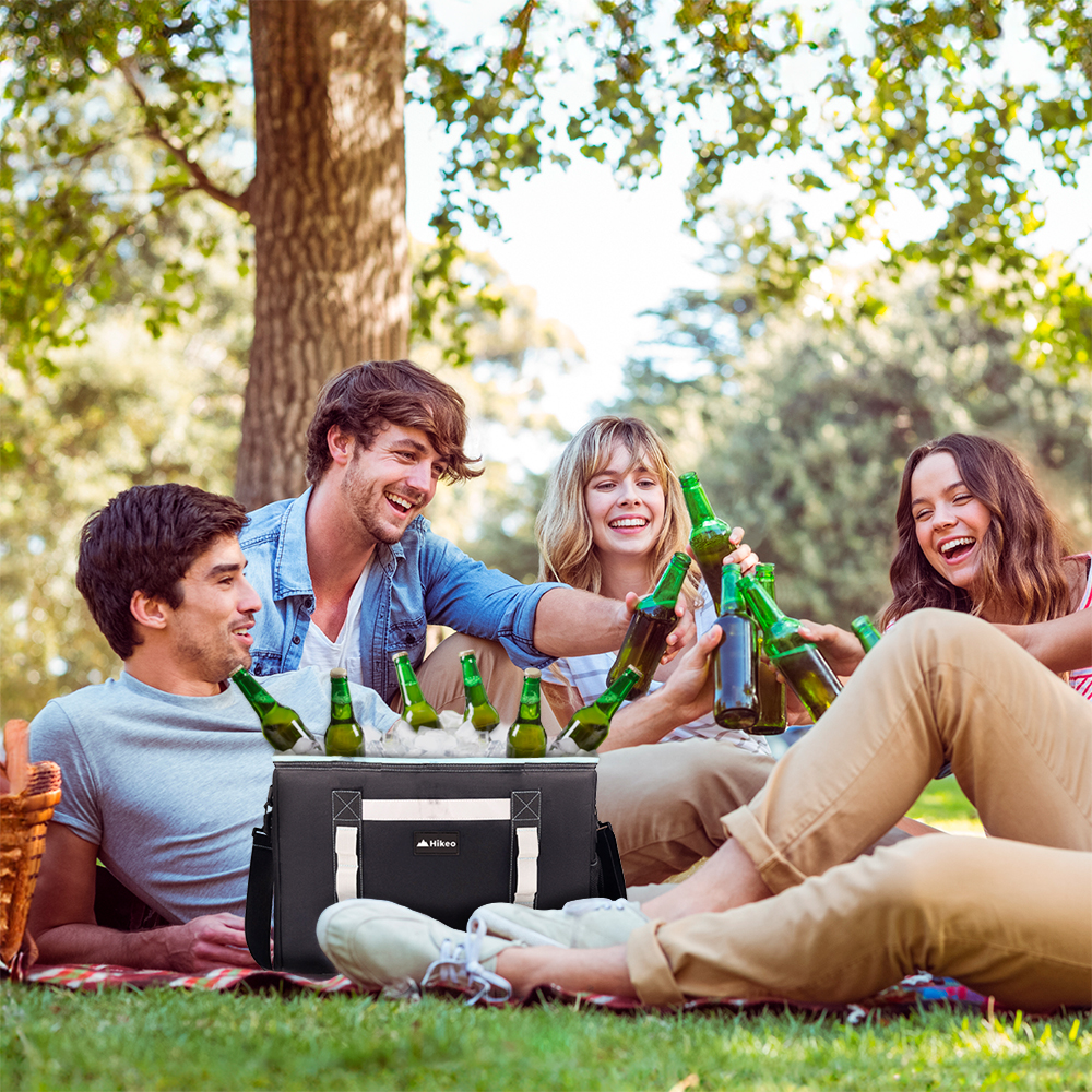 Foto 7 | Hielera Térmica Hikeo Plegable para 28 Latas con Correa