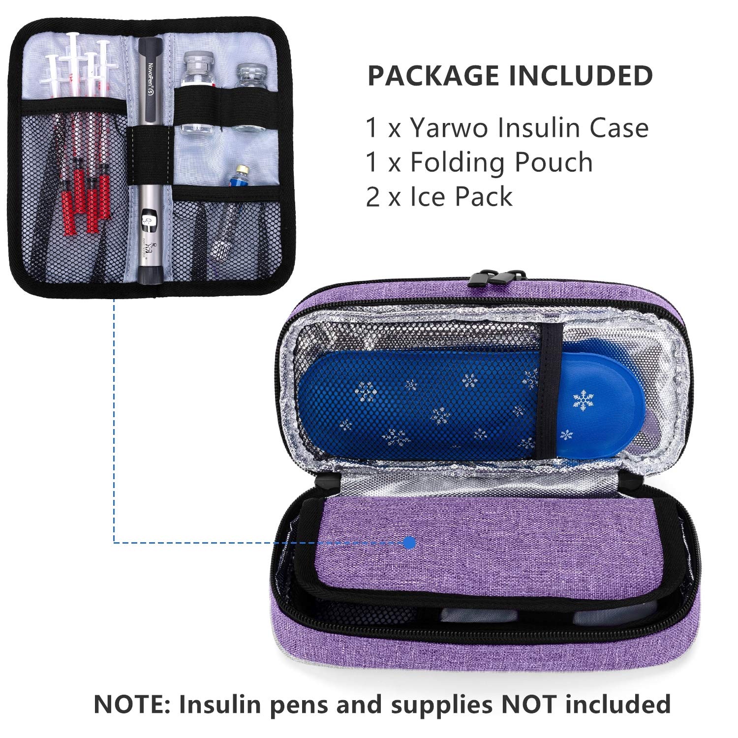 Foto 3 pulgar | Estuche De Viaje Insulin Cooler Yarwo Para Diabéticos De Doble Capa - Venta Internacional.