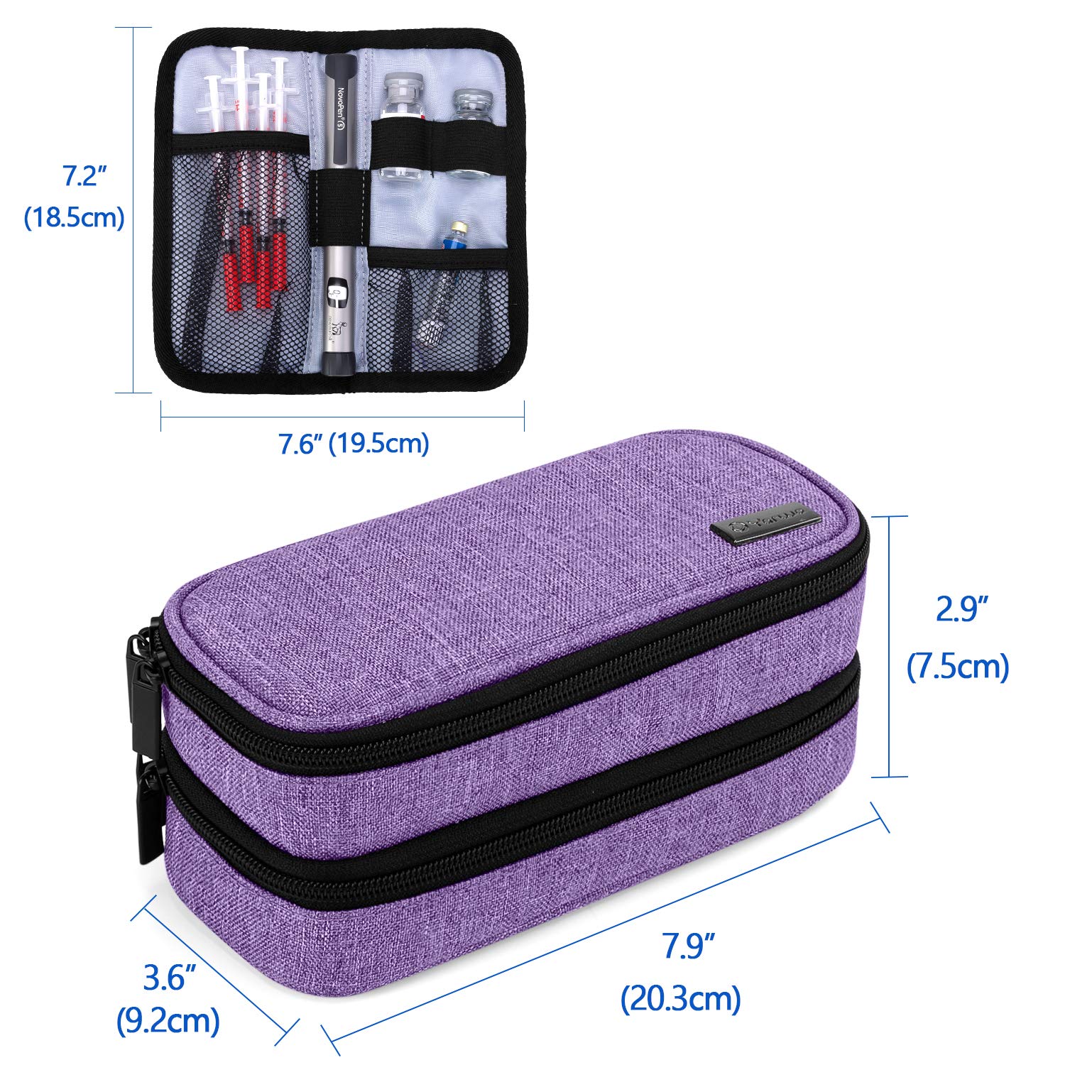 Foto 6 pulgar | Estuche De Viaje Insulin Cooler Yarwo Para Diabéticos De Doble Capa - Venta Internacional.