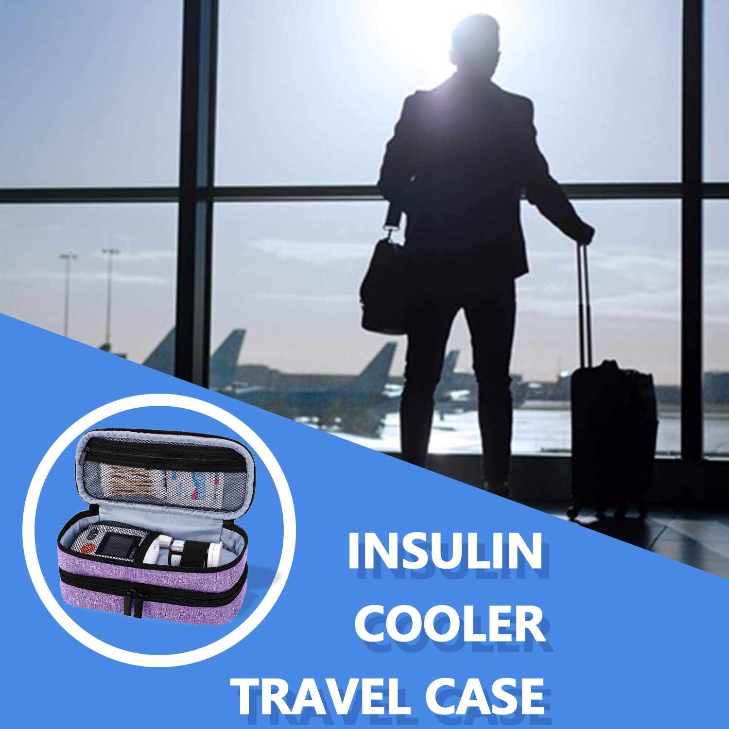 Foto 8 pulgar | Estuche De Viaje Insulin Cooler Yarwo Para Diabéticos De Doble Capa - Venta Internacional.