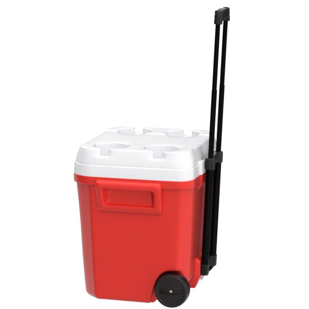Foto 3 | Hielera 60 Qt Con Rueda Rojo Estrella 90 Latas Igloo