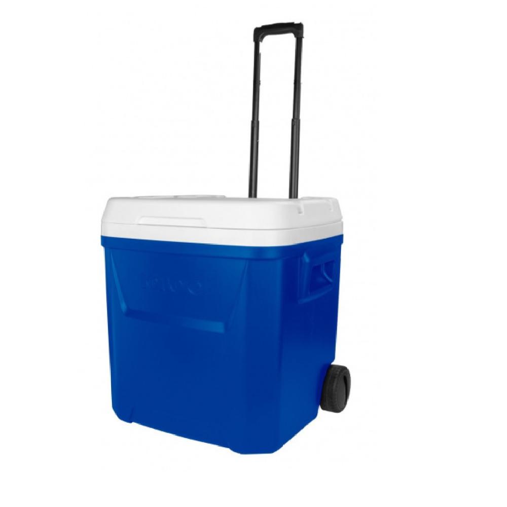 Foto 2 pulgar | Hielera 60 Qt Con Rueda Azul Majestic 90 Latas Igloo