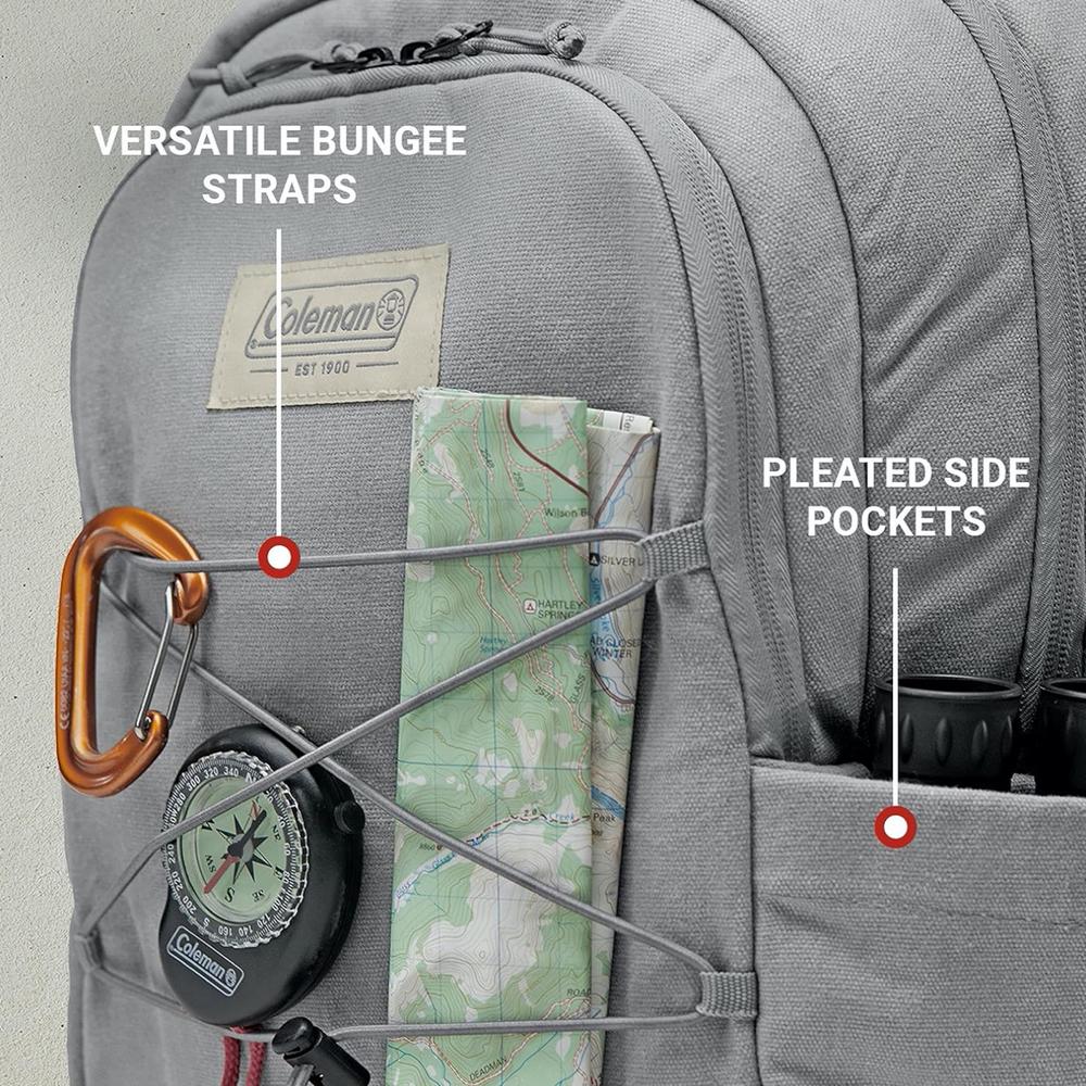 Foto 4 pulgar | Mochila Hielera Tipo Backpack 30 Latas Gris Coleman