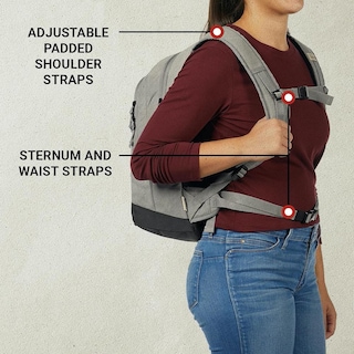 Foto 6 | Mochila Hielera Tipo Backpack 30 Latas Gris Coleman