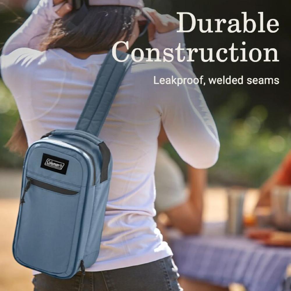 Foto 4 | Hielera Personal Tipo Mochila 6 Latas Azul Coleman