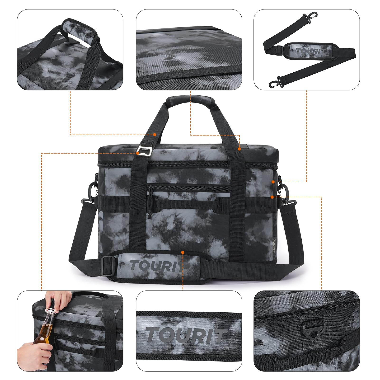Foto 7 pulgar | Bolsa Térmica Tourit De 32 Litros Con Aislamiento, 48 Latas, Para Pícnic, Playa Y Trabajo - Venta Internacional.