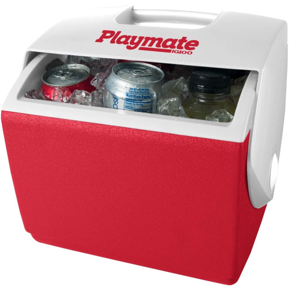 Foto 4 pulgar | Hielera Igloo Playmate Pal Roja 7 Qt Capacidad 9 Latas con Tapa de Botón Pulsador