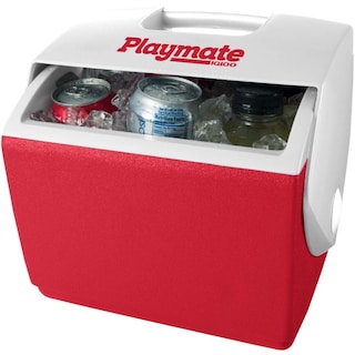 Foto 3 | Hielera Igloo Playmate Pal Roja 7 Qt Capacidad 9 Latas con Tapa de Botón Pulsador