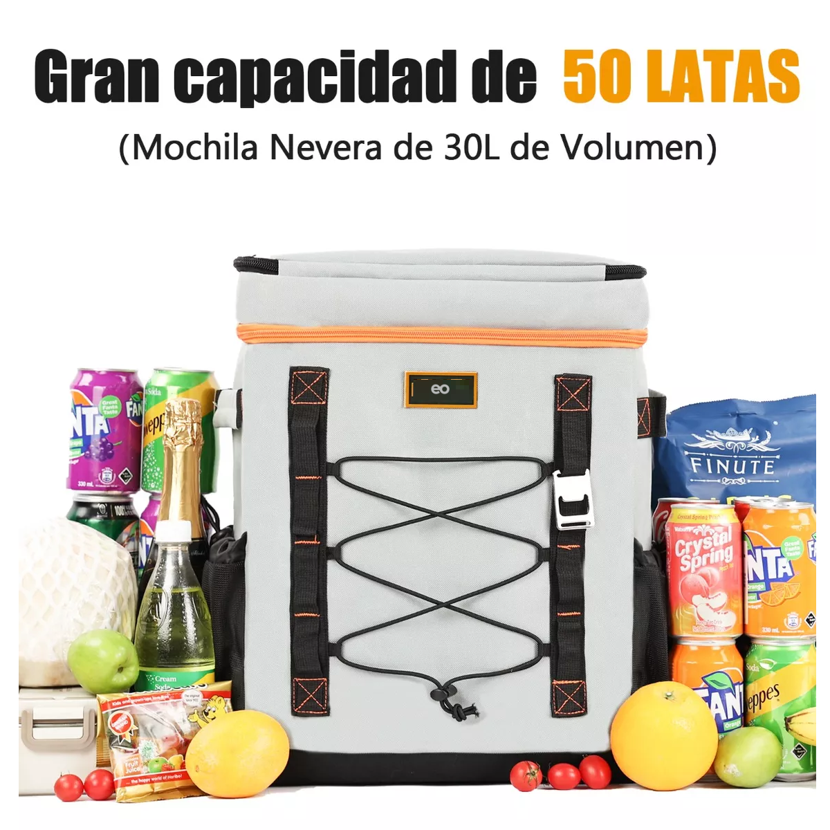 Foto 2 | Mochila Hielera Bolsa Térmica Impermeable Eo Safe Imports Esi-9164-1 Multicolor