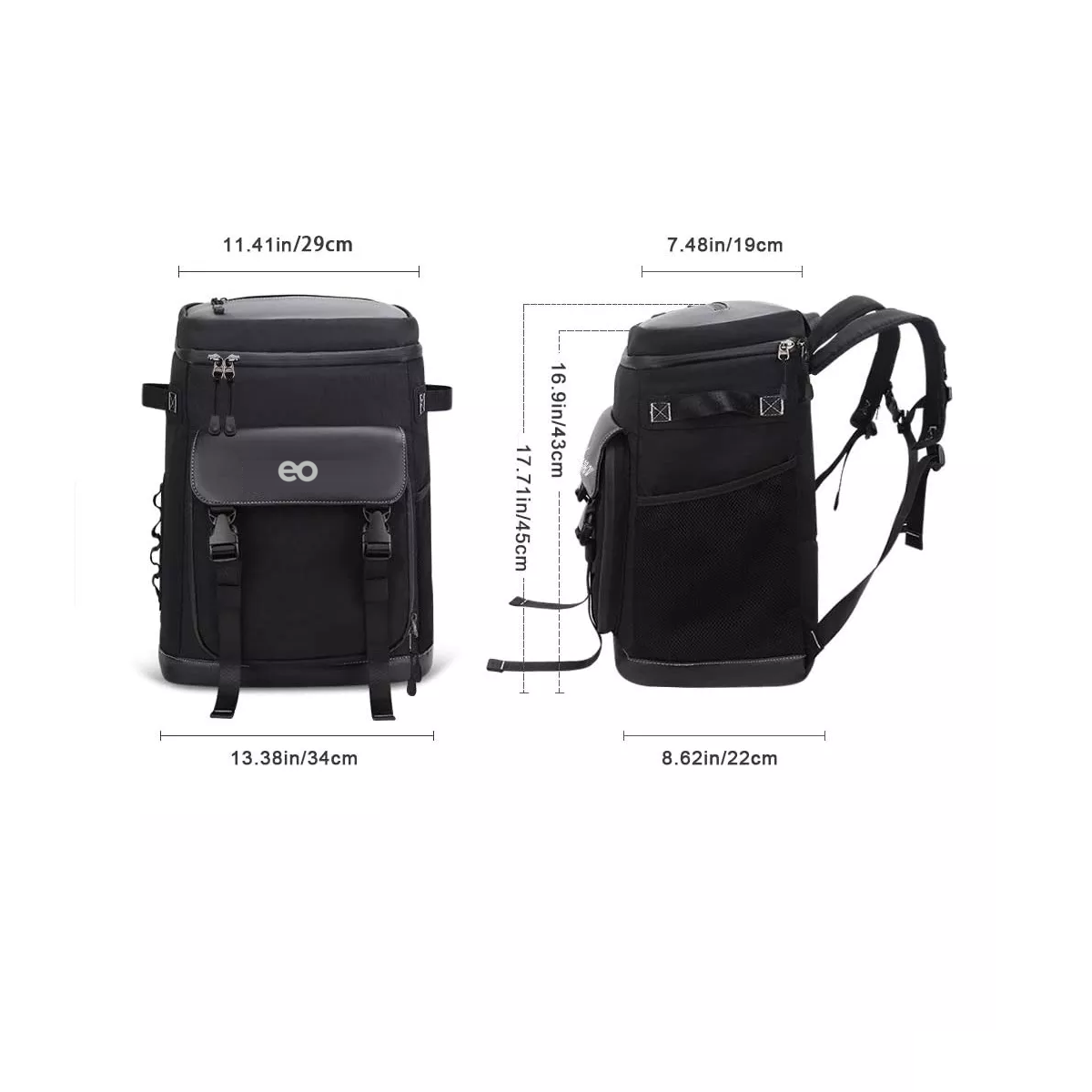 Foto 3 pulgar | Mochila Hielera Bolsa Termica Portátil Impermeable De 30l Eo Safe Imports Esi-16892-1 Negro