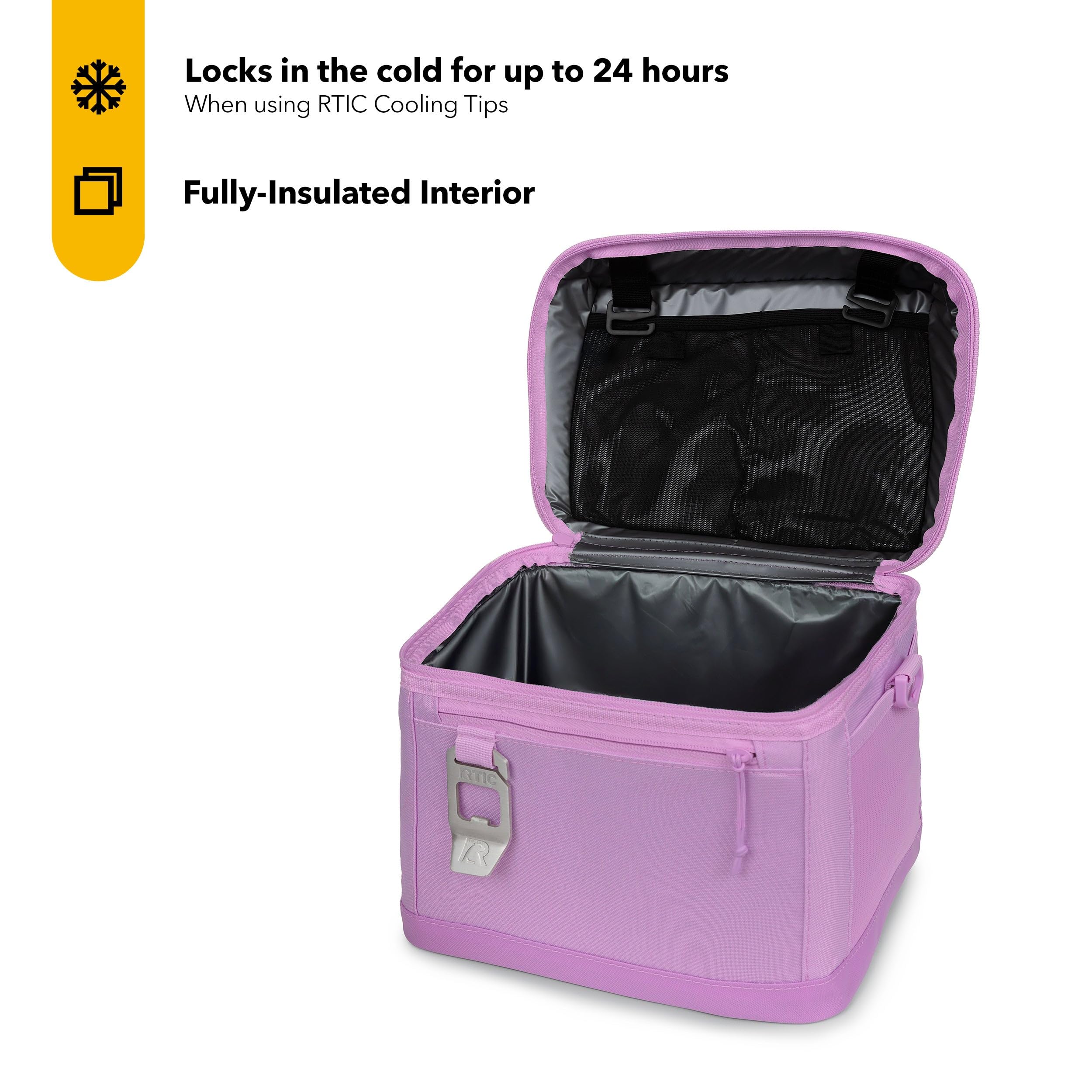 Foto 4 pulgar | Cooler Rtic Everyday, 15 Latas, Color Lavanda Con Lados Suaves - Venta Internacional.