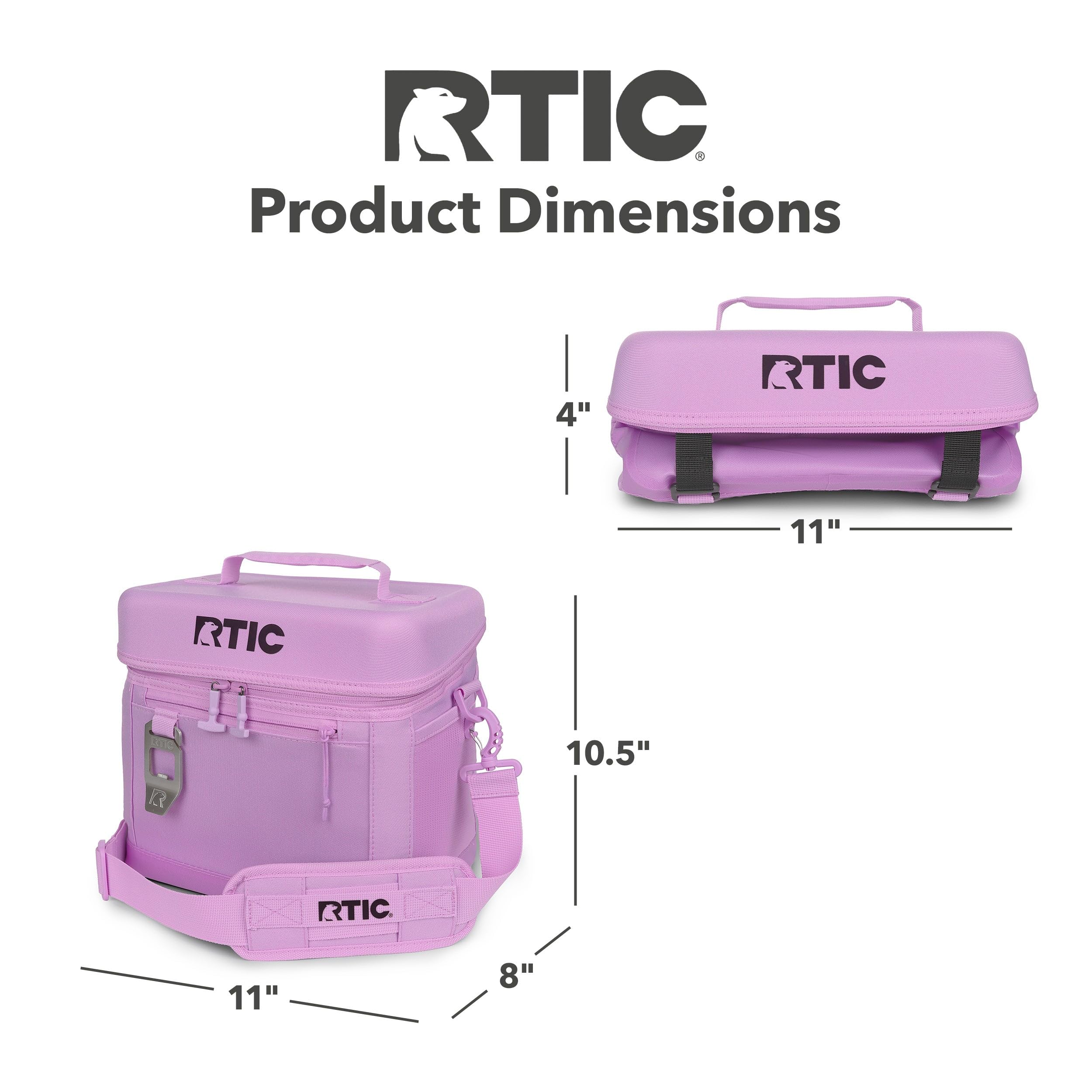 Foto 8 pulgar | Cooler Rtic Everyday, 15 Latas, Color Lavanda Con Lados Suaves - Venta Internacional.