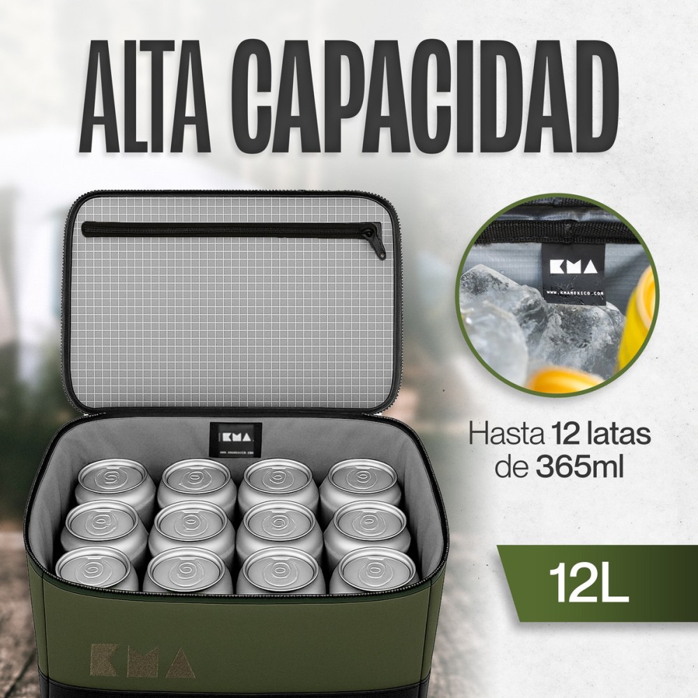 Foto 5 pulgar | Hielera Outdoor Kma 12l Color Verde Versátil