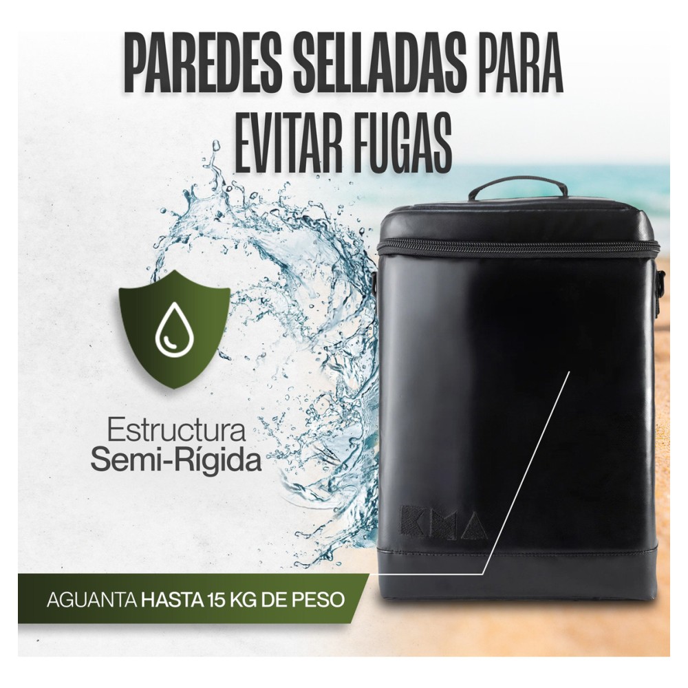 Foto 6 pulgar | Hielera Outdoor Kma 12l Color Negro Impermeable