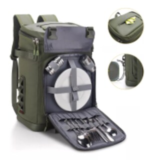 Foto 3 | Mochila Hielera Portátil Térmica Eo Safe Imports ESI-16887-1 Verde 30L