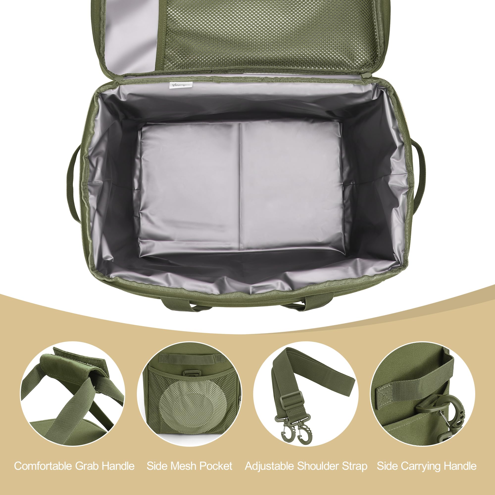 Foto 6 pulgar | Nevera Térmica Youngoa De 30 Litros Con Aislamiento Suave Para 48 Latas - Venta Internacional.