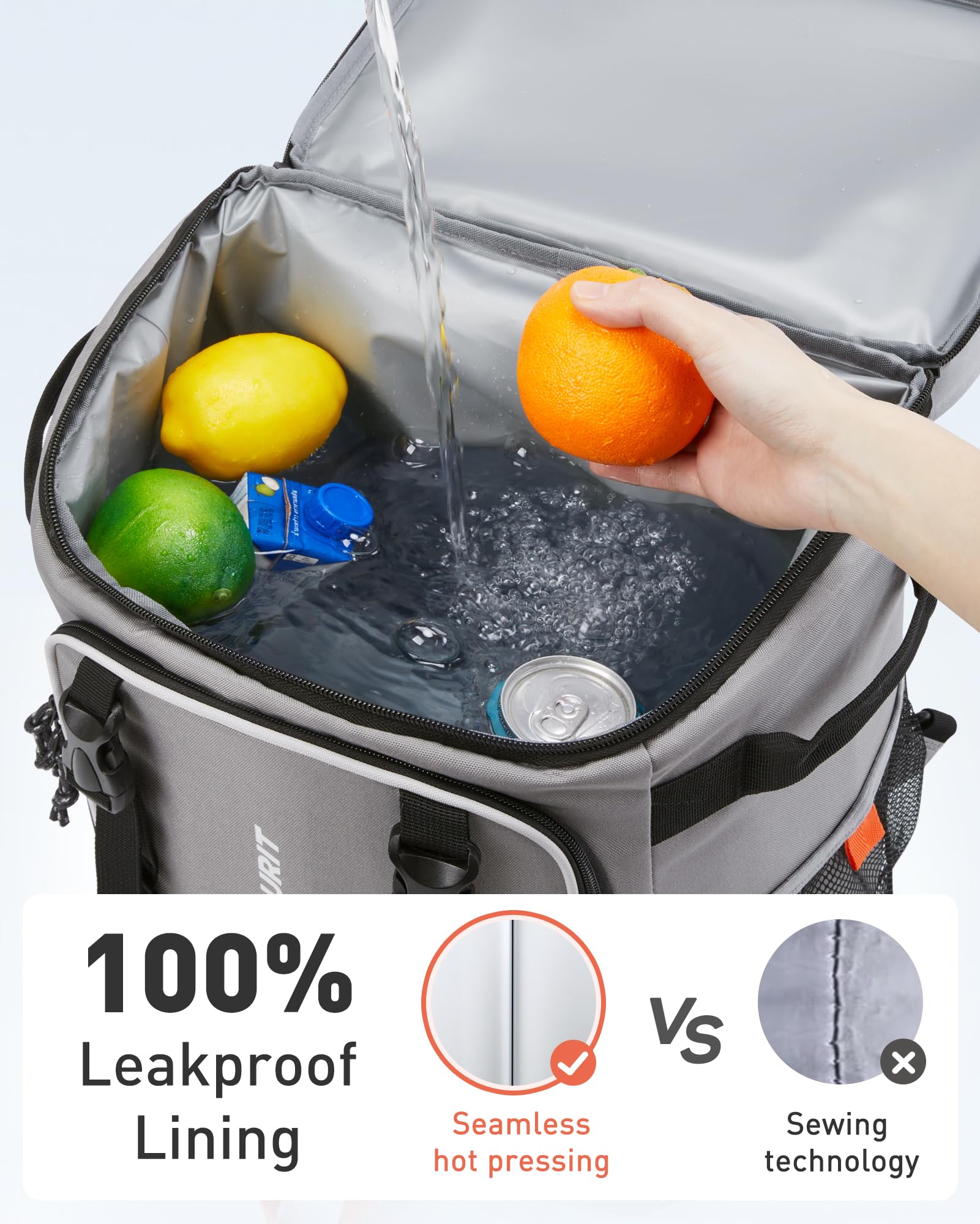 Foto 4 | Mochila Térmica Tourit De 30 Litros, 50 Latas, Con Ruedas, Para Mujer - Venta Internacional.