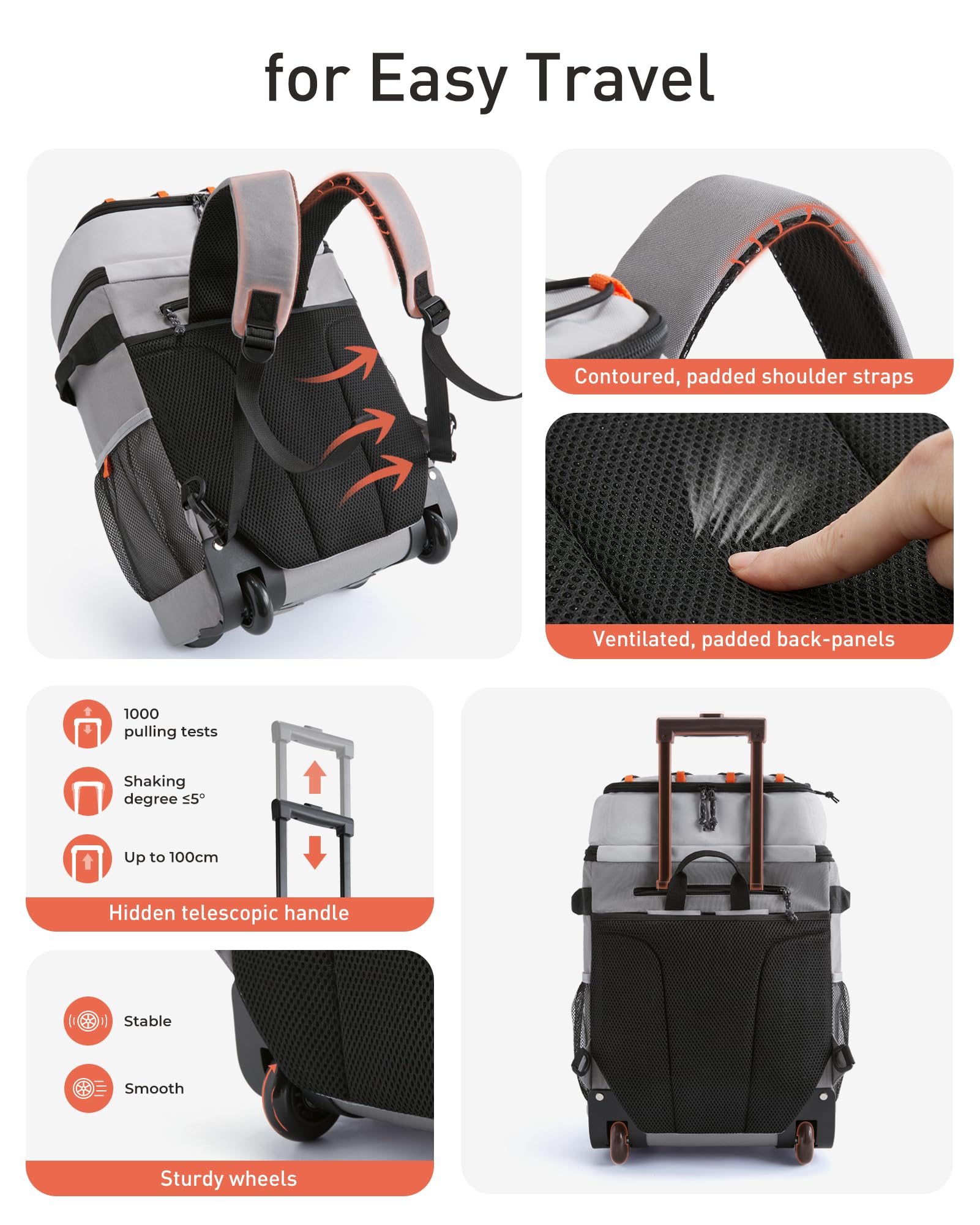Foto 6 pulgar | Mochila Térmica Tourit De 30 Litros, 50 Latas, Con Ruedas, Para Mujer - Venta Internacional.