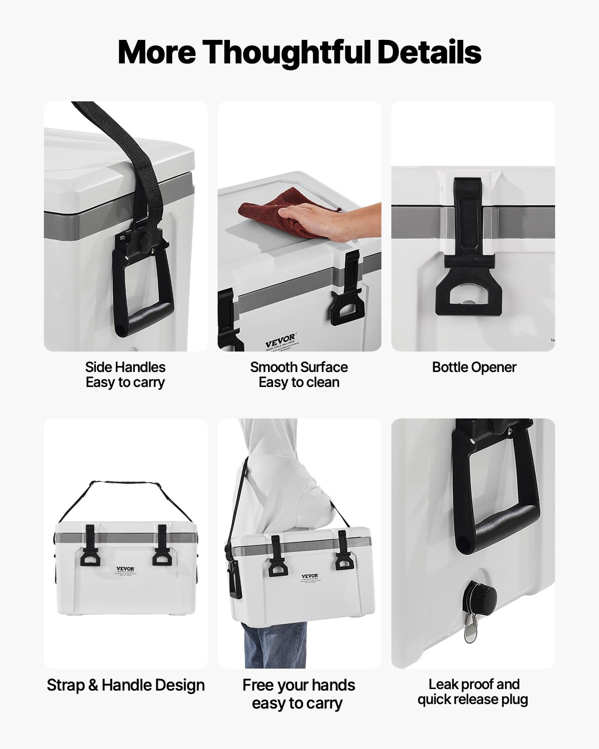 Foto 6 pulgar | Nevera Portátil Vevor 26l Con Retención De Hielo Para Picnics - Venta Internacional.