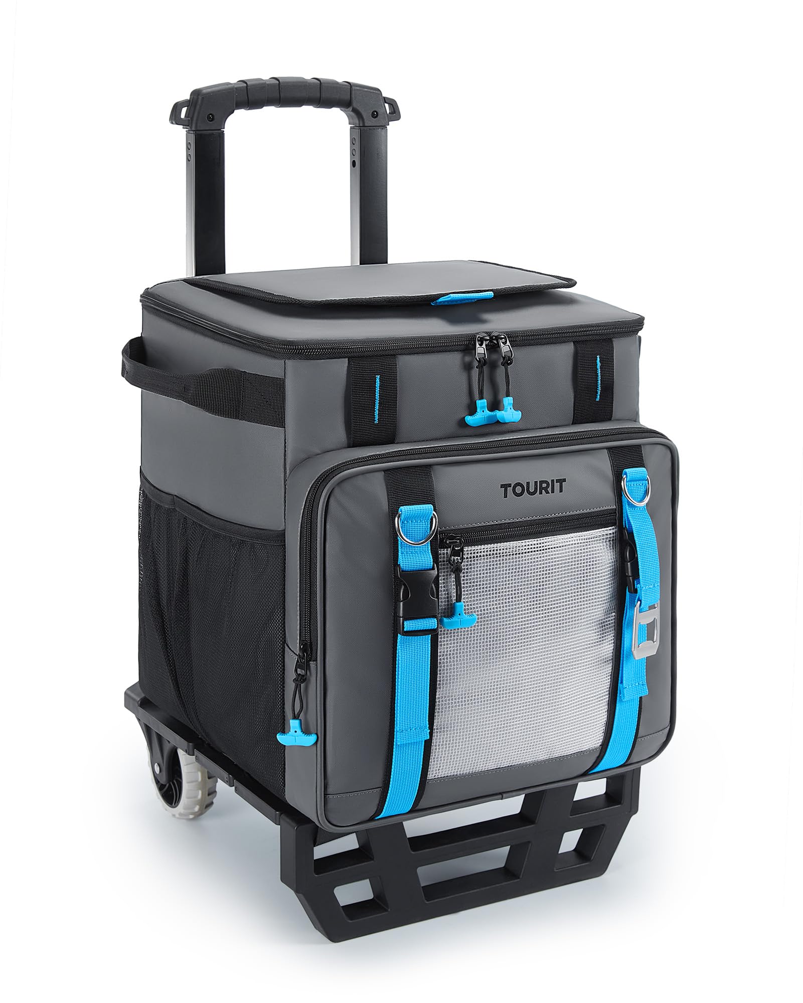 Enfriador Tourit Tr2103099 De 30 Litros, 50 Latas Con Ruedas, 16 Horas De Retención De Hielo - Venta Internacional.