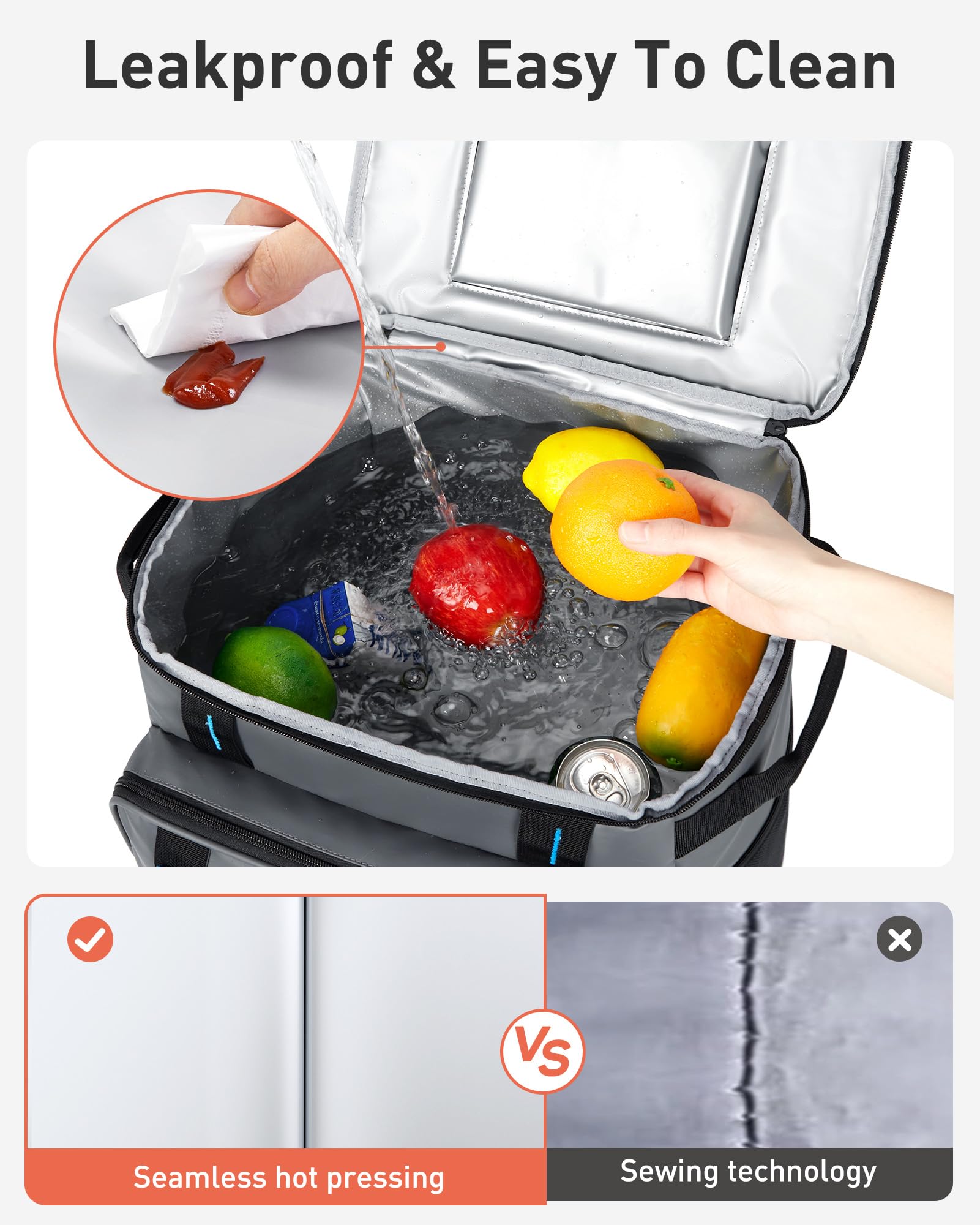 Foto 6 pulgar | Enfriador Tourit Tr2103099 De 30 Litros, 50 Latas Con Ruedas, 16 Horas De Retención De Hielo - Venta Internacional.