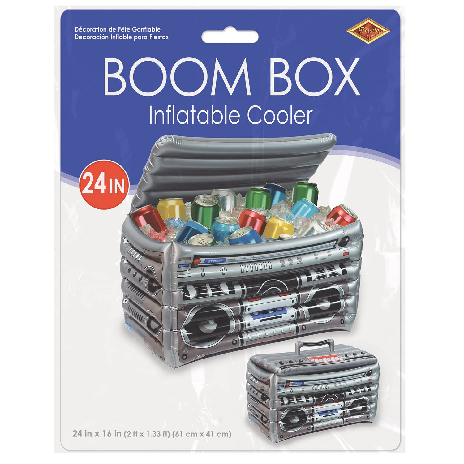 Foto 5 pulgar | Boom Box Hinchable Cooler Beistle - Venta Internacional.