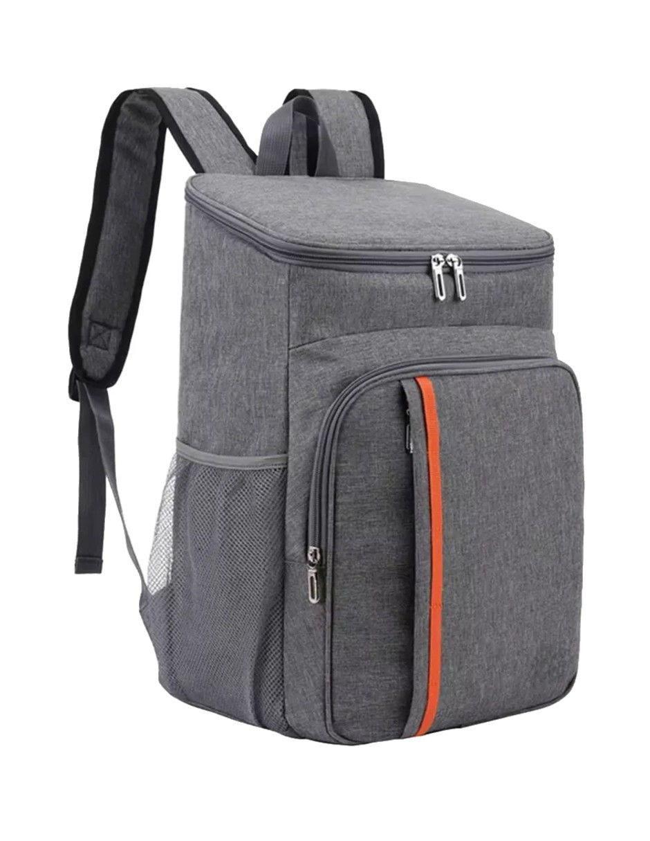 Foto 3 pulgar | Mochila Termica Aislante Portátil Gris + Gratis Termo Güish De Regalo