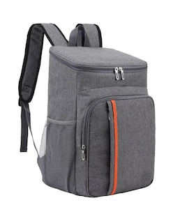 Foto 2 | Mochila Termica Aislante Portátil Gris + Gratis Termo Güish De Regalo