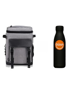 Foto 1 | Mochila Hielera Termica Mochila Impermeable Gris + Gratis Termo Güish De Regalo