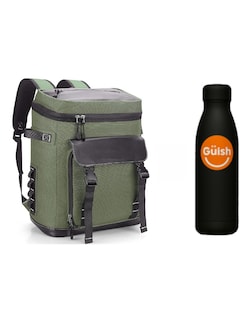 Foto 1 | Hielera Portatil Con Bolsa Térmica Impermeable Verde+ Gratis Termo Güish De Regalo